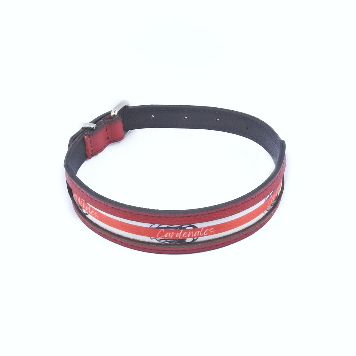 collar-cuero-cardenales-barry-and-collie-talla-m Collar para Perro "Pasión Cardenal" en Cuero - Imagen 1