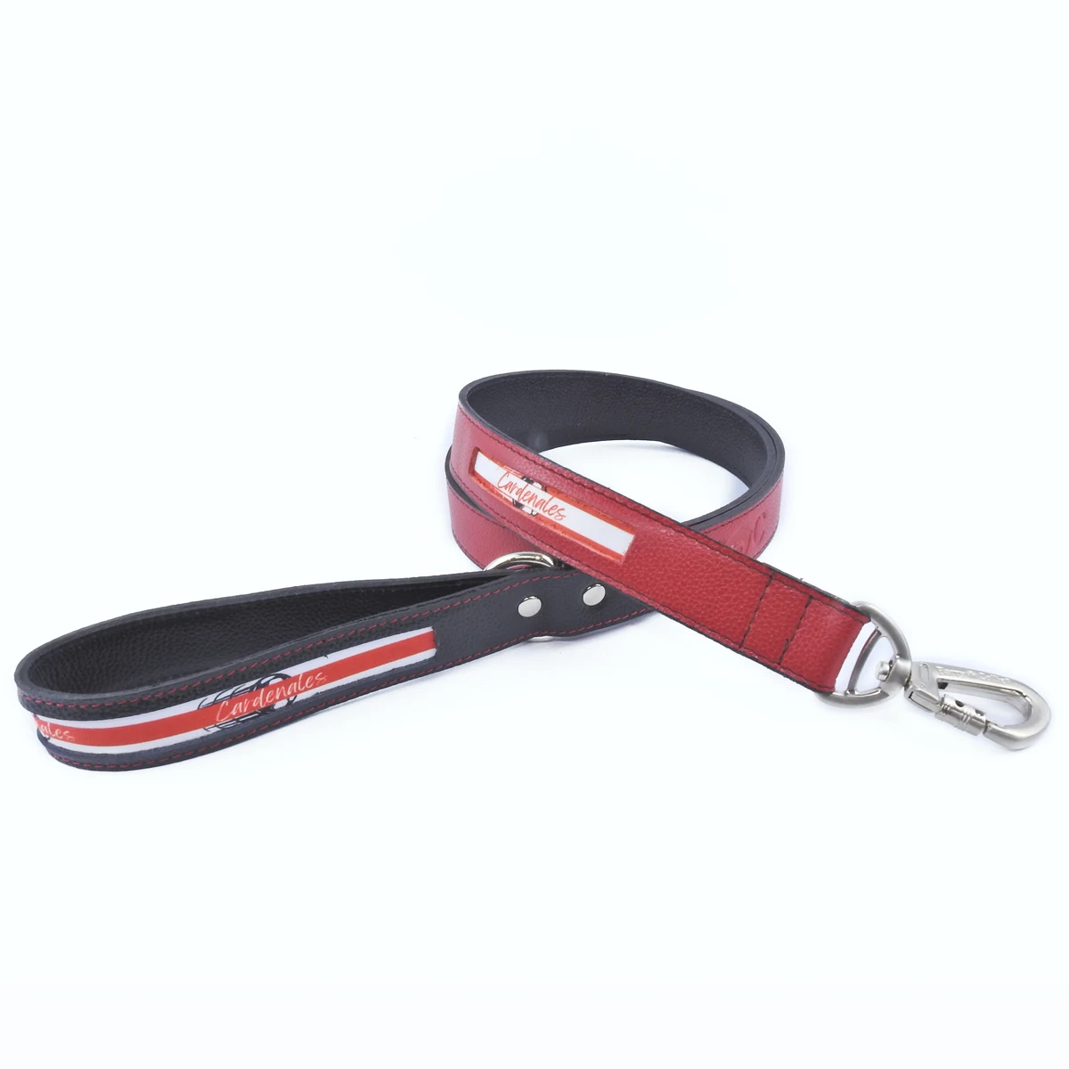 correa-cuero-cardenales-barry-and-collie Correa para Perro "Pasión Cardenal" en Cuero - Imagen 1